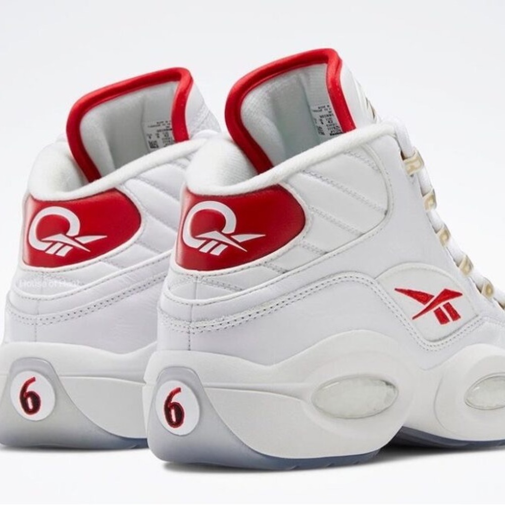 NEW Reebok Question Mid Red Dr. Jay size 8 Womens Basketball Shoes